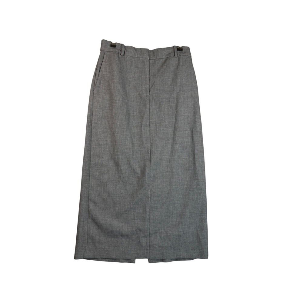 Artitzia Babaton Grey Tailored Midi Skirt Office Workwear Professional Size 8t